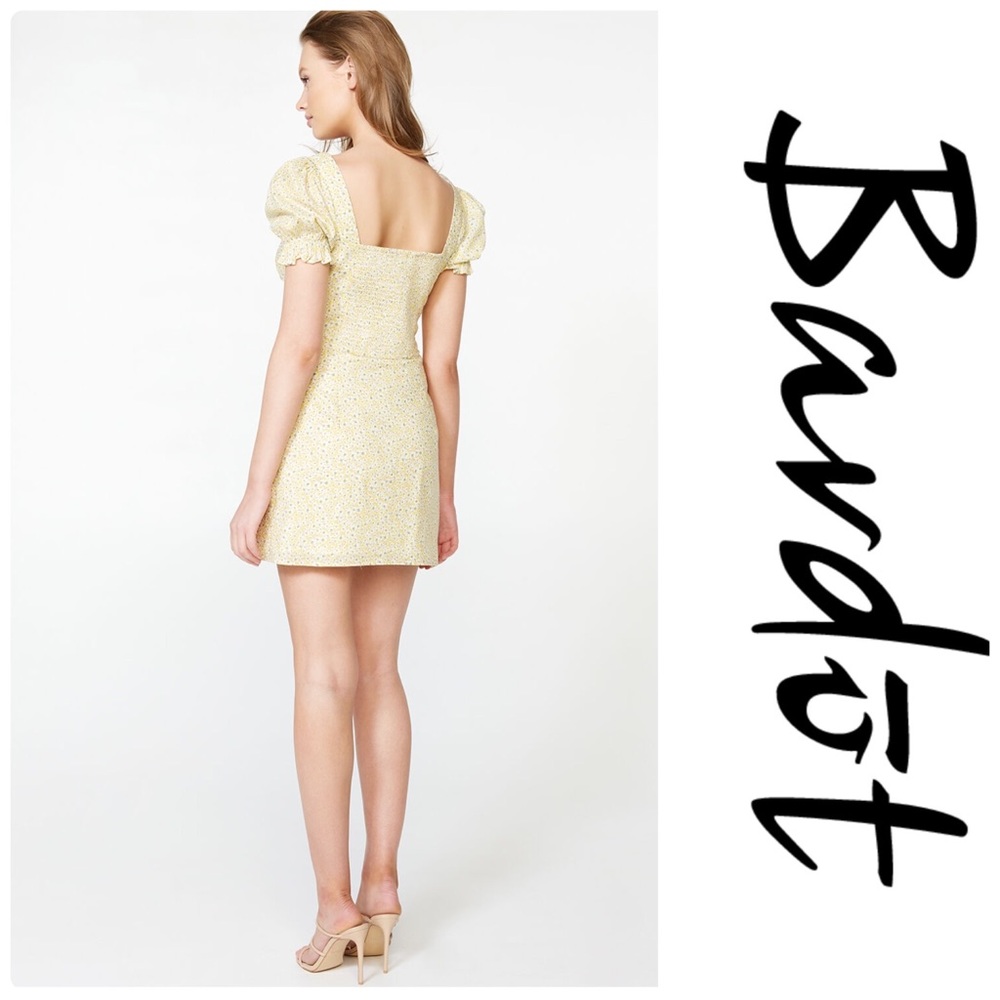 Bardot LUCINTA MINI DRESS IN YELLOW DAISY - Picture 3 of 6